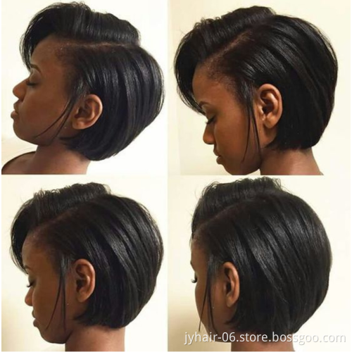 Wholeslae Factory Price Short Pixie Cut  Wig Human Hair Lace Front Wigs For Black Woman